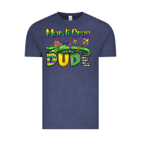 Vintage Denim mardi gras dude alligator olivia Vintage Tee - OliviaCreatesArt