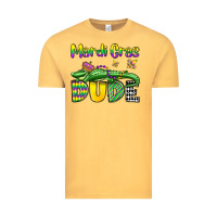 Vintage Mustard mardi gras dude alligator olivia Vintage Tee - OliviaCreatesArt
