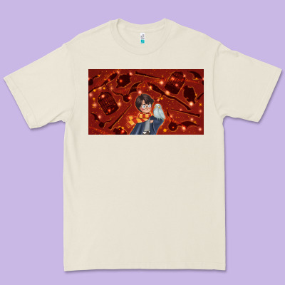 Wizard Boy And Owl Premium Tee Designed By Tumblerdesignbyshophia