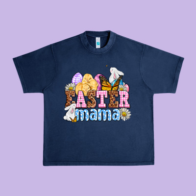 Easter Mama Urban Heavy Tee Designed By Oliviacreatesart