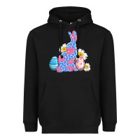 Black easter bunny wıth easter eggs Heavyweight Hoodie - AdoDesignShop