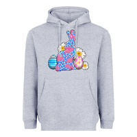 Heather Grey easter bunny wıth easter eggs Heavyweight Hoodie - AdoDesignShop