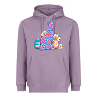Lavender easter bunny wıth easter eggs Heavyweight Hoodie - AdoDesignShop