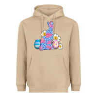 Mushroom easter bunny wıth easter eggs Heavyweight Hoodie - AdoDesignShop