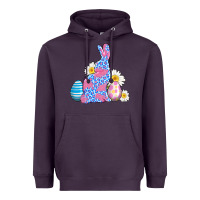 Plum easter bunny wıth easter eggs Heavyweight Hoodie - AdoDesignShop