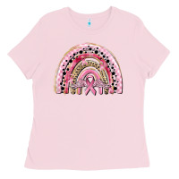 Bubblegum Pink cancer rainbow Ladies Tee - CowGirlArtShop