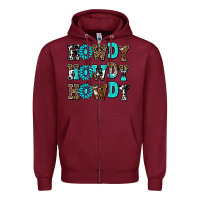 Burgundy howdy howdy howdy Zipper Hoodie - AdoDesignShop