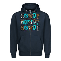 Navy howdy howdy howdy Zipper Hoodie - AdoDesignShop