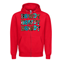 Red howdy howdy howdy Zipper Hoodie - AdoDesignShop