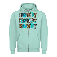 Seafoam howdy howdy howdy Zipper Hoodie - AdoDesignShop
