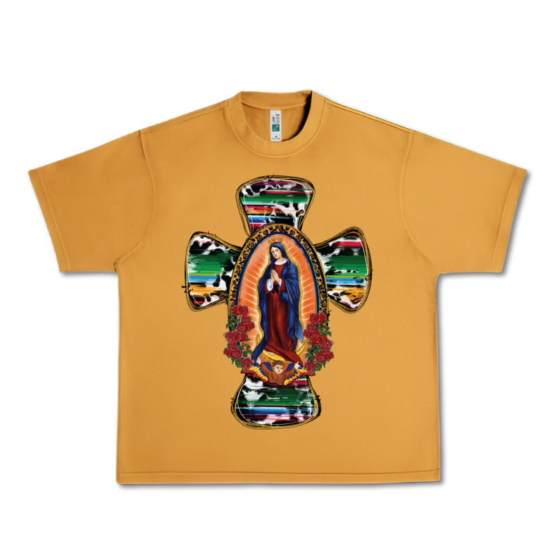 Our Lady Of Guadalupe Cross Urban Heavy Tee by RanaPortraitStore | Teevron
