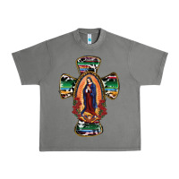Tornado Our Lady Of Guadalupe Cross Urban Heavy Tee - RanaPortraitStore