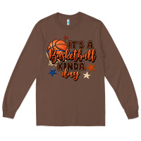 Chestnut it's a basketball kinda day Long Sleeve Tee - FaDigitalArtStudio