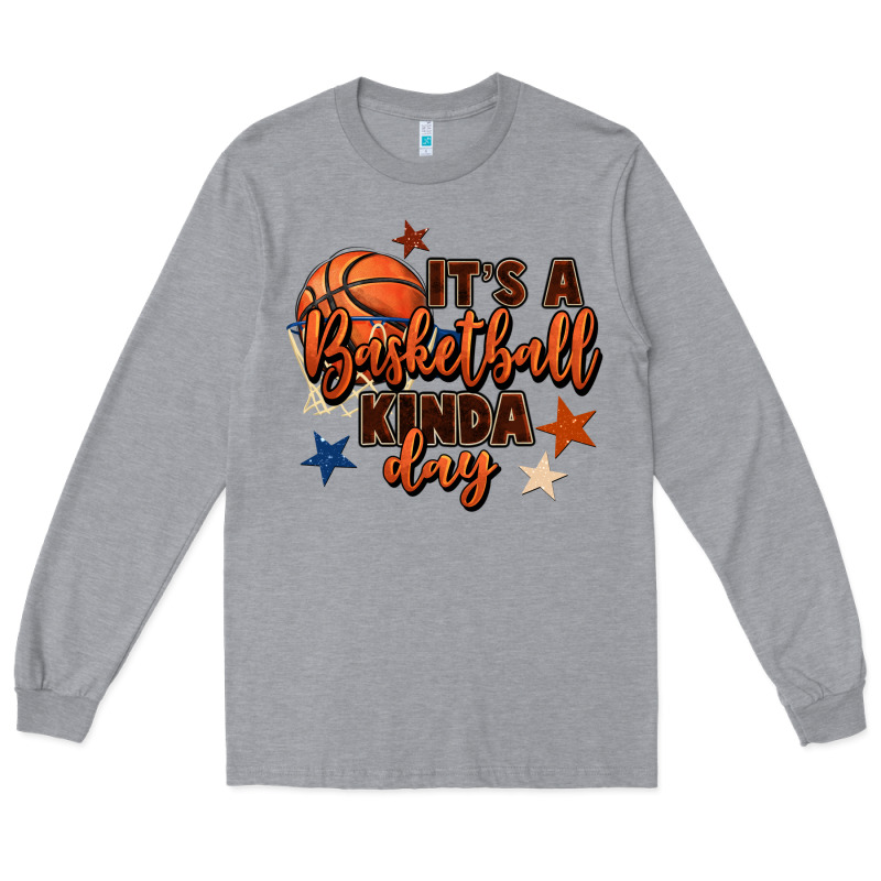 It's A Basketball Kinda Day Long Sleeve Tee by FaDigitalArtStudio | Teevron