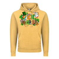 Vintage Mustard lucky nurse St. Patrick's Day Vintage Hoodie - FaDigitalArtStudio