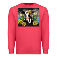 Cardinal cow cactus and sunflower Premium Sweatshirt - AdoDesignShop