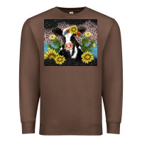 Chestnut cow cactus and sunflower Premium Sweatshirt - AdoDesignShop