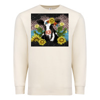 Sandshell cow cactus and sunflower Premium Sweatshirt - AdoDesignShop