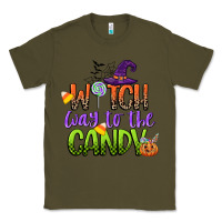 Army Green witch way to the candy Classic Tee - CowGirlArtShop
