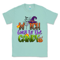 Seafoam witch way to the candy Classic Tee - CowGirlArtShop