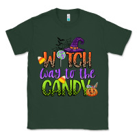 Sports Green witch way to the candy Classic Tee - CowGirlArtShop