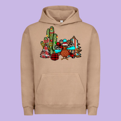 Christmas Turkey Urban Hoodie Designed By Jahusdesignshop