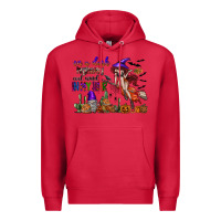 Cardinal on a dark highway cool wind in my hair Premium Hoodie - SublimationCraftShop