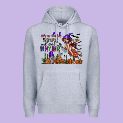 On A Dark Highway Cool Wind In My Hair Premium Hoodie Designed By Sublimationcraftshop