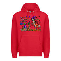 Red on a dark highway cool wind in my hair Premium Hoodie - SublimationCraftShop