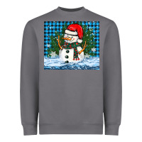 Storm snowy christmas snowman Heavyweight Sweatshirt - BarkalooDesign