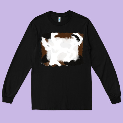 Cowhide Frames Background Long Sleeve Tee Designed By Ranaportraitstore