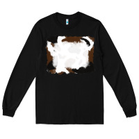 Black cowhide frames background Long Sleeve Tee - RanaPortraitStore