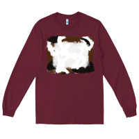 Burgundy cowhide frames background Long Sleeve Tee - RanaPortraitStore