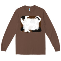 Chestnut cowhide frames background Long Sleeve Tee - RanaPortraitStore