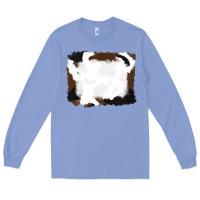 Colony Blue cowhide frames background Long Sleeve Tee - RanaPortraitStore