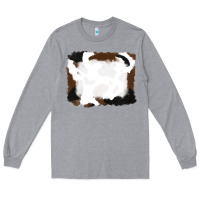 Heather Grey cowhide frames background Long Sleeve Tee - RanaPortraitStore