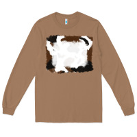 Toasted Coconut cowhide frames background Long Sleeve Tee - RanaPortraitStore