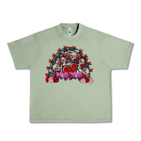 Oil Green Skull Xoxo rainbow Valentine's Day Urban Heavy Tee - FaDigitalArtStudio