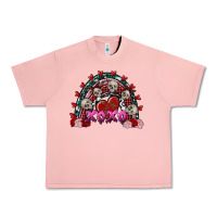 Salmon Skull Xoxo rainbow Valentine's Day Urban Heavy Tee - FaDigitalArtStudio