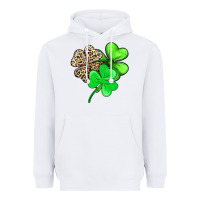 White three clover Heavyweight Hoodie - AdoDesignShop