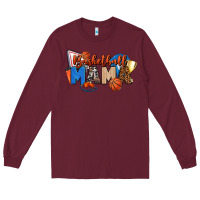 Burgundy basketball mama Long Sleeve Tee - FaDigitalArtStudio