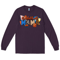 Plum basketball mama Long Sleeve Tee - FaDigitalArtStudio