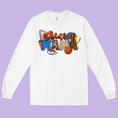 Basketball Mama Long Sleeve Tee Designed By Fadigitalartstudio