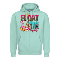 Seafoam float drink tan repeat Zipper Hoodie - AdoDesignShop