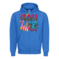True Royal float drink tan repeat Zipper Hoodie - AdoDesignShop