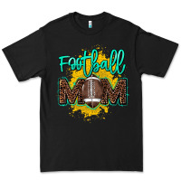 Black Football Mom Mother's Day Premium Tee - HowdyJamesFarm