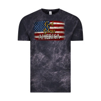 Cloud Black God Bless America Distressed Flag Vintage Tee - Jasminsmagicworld