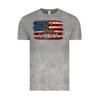 Cloud Rock God Bless America Distressed Flag Vintage Tee - Jasminsmagicworld