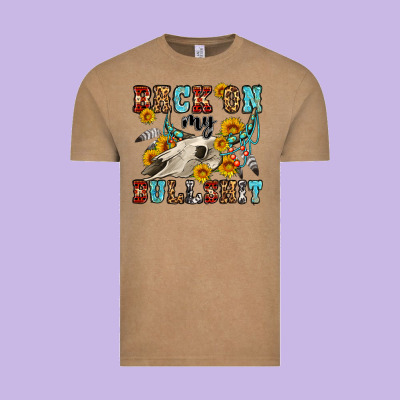 Back On My Bullshit Western Olivia Vintage Tee Designed By Oliviacreatesart