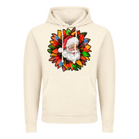 Vintage Artic santa claus with sunflower christmas bbs Vintage Hoodie - BundleAndBundleShop